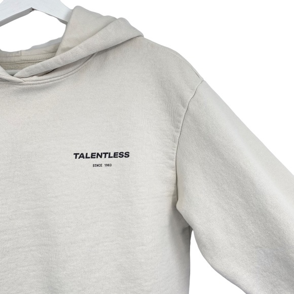 Talentless Circle Logo Hoodie in Bone S - Picture 4 of 10